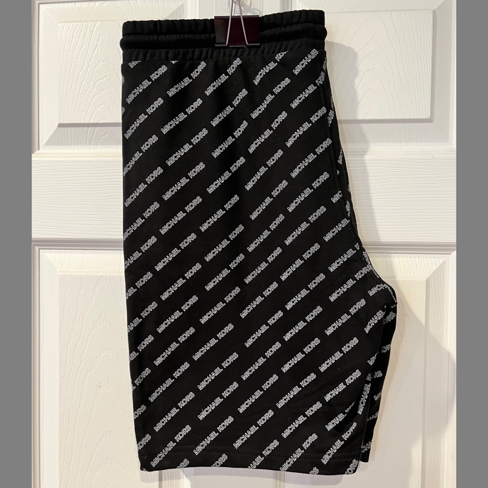 Michael Kors Men’s High Inseam Logo Print Shorts